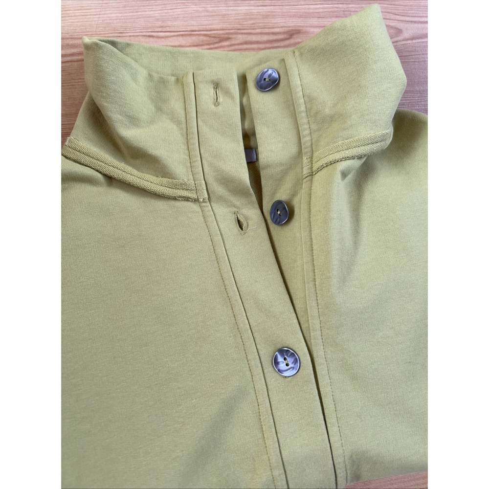 Habitat‎ Clothes To Live In Top Small Womens Green  Button Sweatshirt - Picture 3 of 9